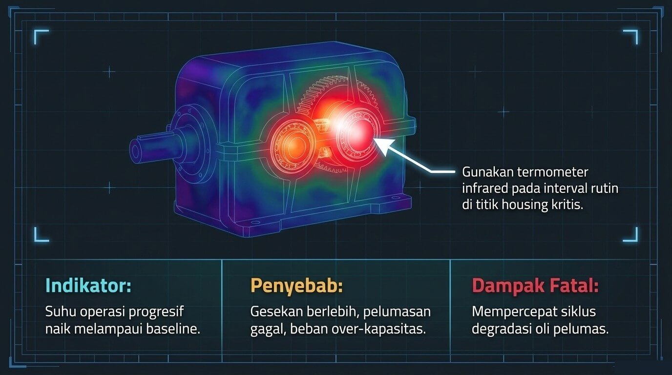 servis gearbox - suhu diatas normal