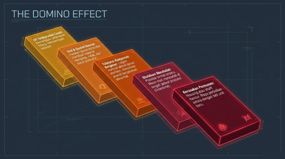 dampak vacuum pump overheat