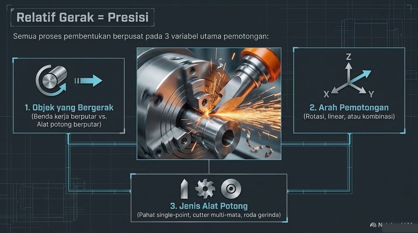 Machining - prinsip bekerja