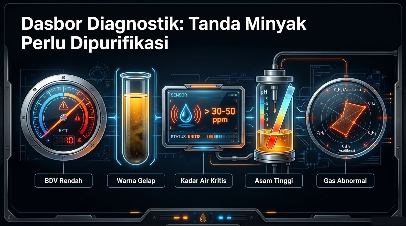 trafo - tanda harus purifikasi