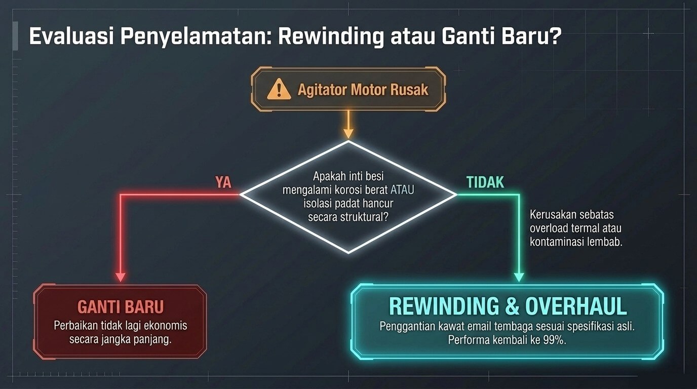 apakah agitator bisa diperbaiki