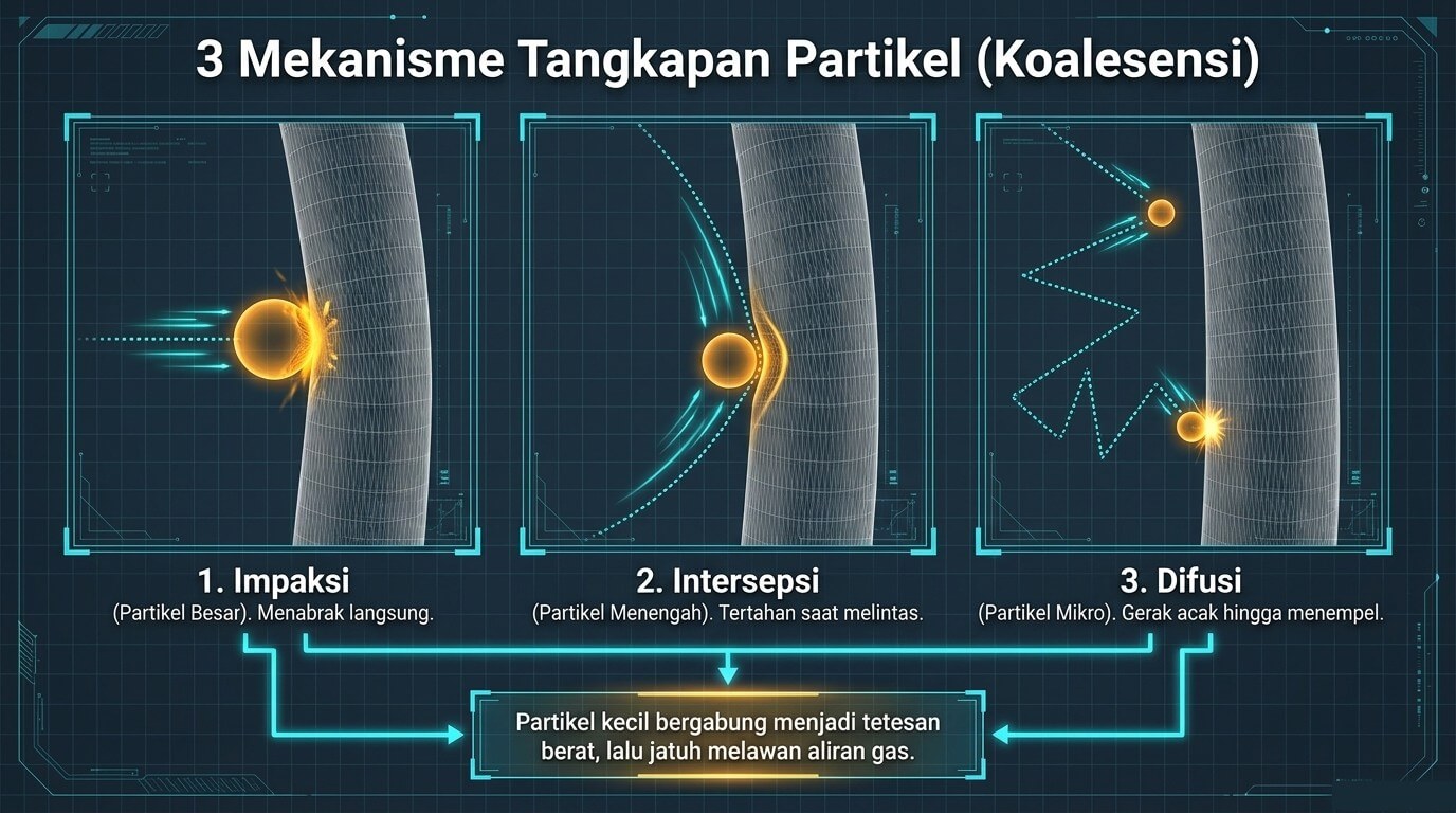 oil demister - cara kerja