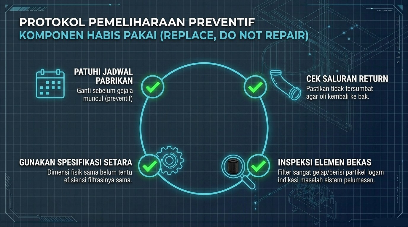 oil demister - perawatan dan penggantian